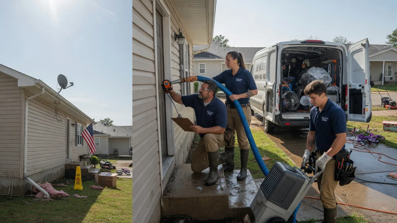 Ceiling Water Damage Restoration in Powderly, TX near me
